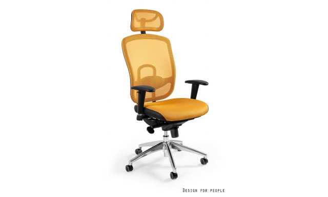 Kvalitní kancelářská židle Unity176, žlutá