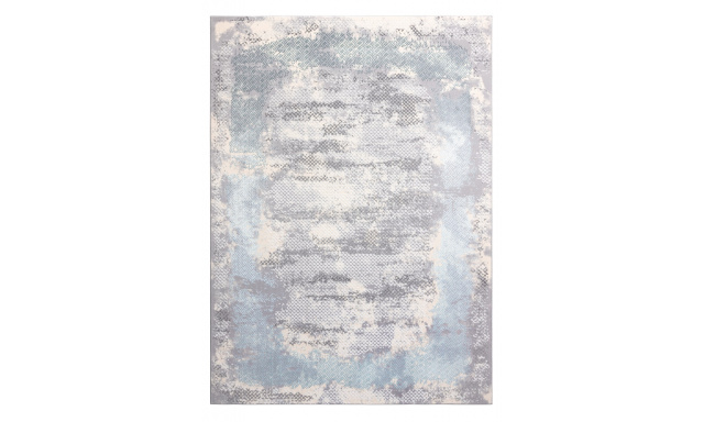 Kusový koberec Core A004 Frame ivory/grey and blue