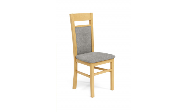 Jídelní židle Hema532, dub medový/šedá