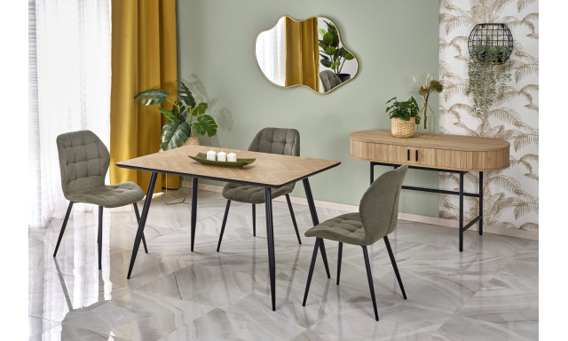 Dizajnový jedálenský stôl Hema4001, dub prírodný