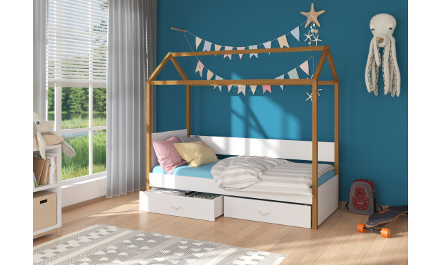 Łóżko domek z materacem OTELLO 200x90