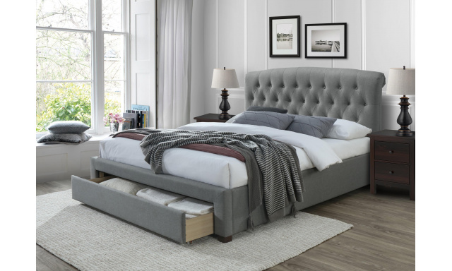 Čalúnená posteľ s úložným priestorom Avon, 160x200cm