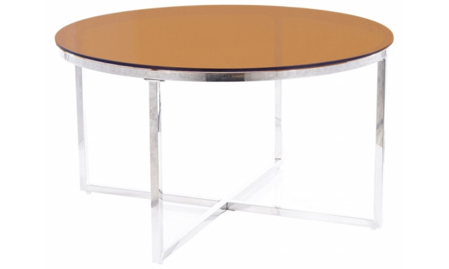 Sklenený konferenčný stôl Sego313, 80cm