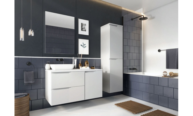 Moderný kúpeľňový nábytok Nordes A, biely