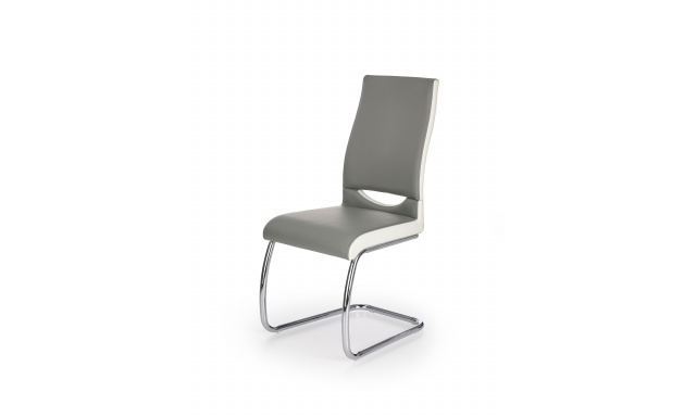 Jídelní židle Hema2617, šedá/bílá