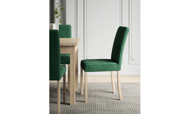 Čalouněná jídelní židle Ramos178, zelená