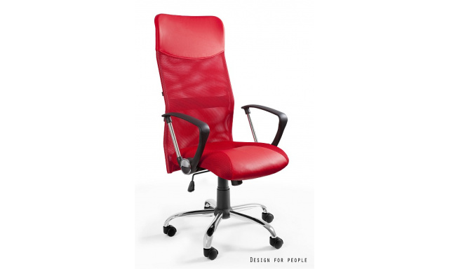 Kvalitní kancelářská židle Unity125, červená