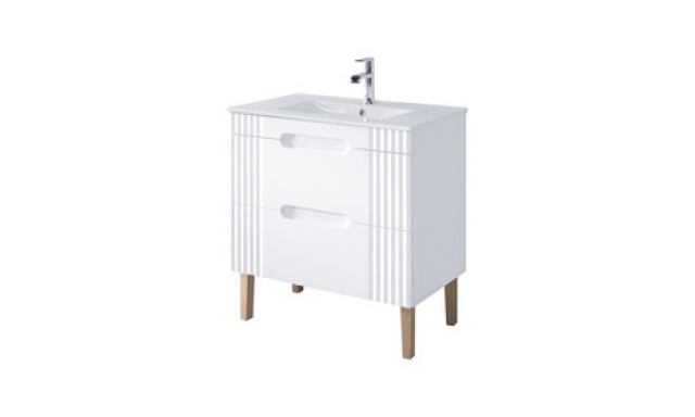 Kúpeľňový nábytok Denisa/ zostava M, 80cm, Alpská biela