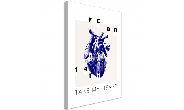 Obraz - Take My Heart (1 Part) Vertical