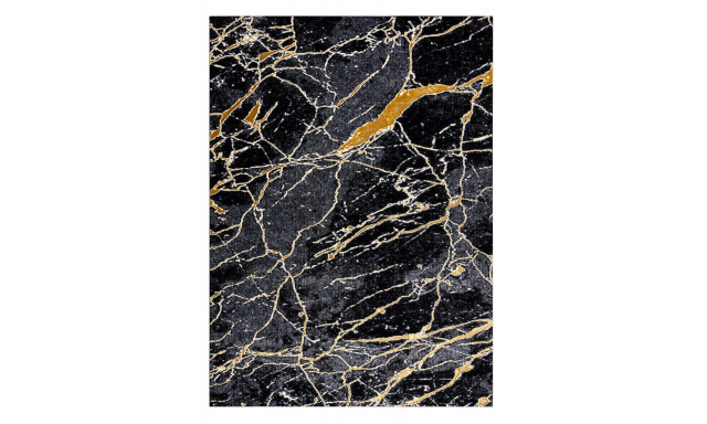 Kusový koberec Gloss 529A 82 3D mramor black/grey