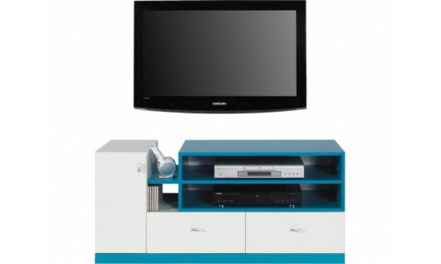 TV stolík Bambi MO12, biela/modrá