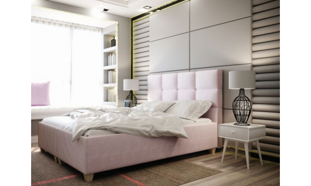 Moderná posteľ Írsko 180x200, ružová