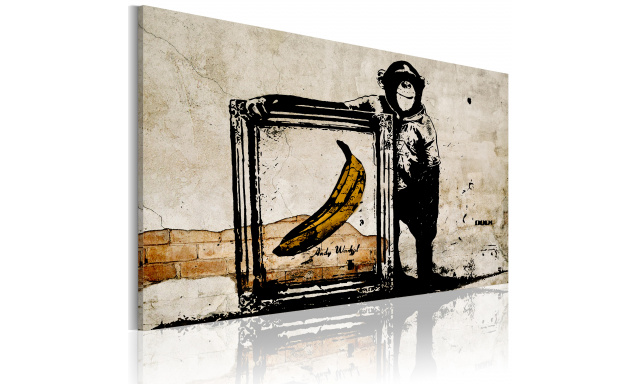 Obraz - Inspired by Banksy - sepia