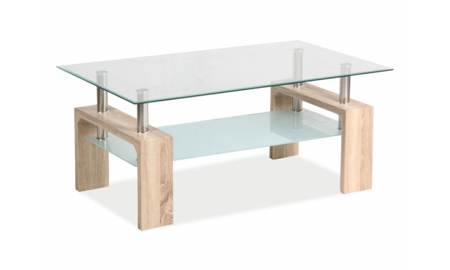 Sklenený konferenčný stôl Sego353, 100x60cm