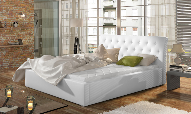 Moderná posteľ Marseille 180x200cm, biela